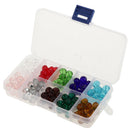 150pcs Mixed Colors 10mm Crystal Glass Rondelle Faceted Loose Spacer Beads