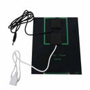 New 3.5W 5V Solar Panel With DC35MM Base For 18650 Rechargeable Battery+USB S2Z9