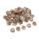 100pcs Natural Wooden Cake Embellishments Crafts for Scrapbooking Cardmaking