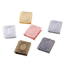 6 pcs charm pendants photo locket to open photo picture amulet - colorful