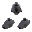 3 Pieces Gas Fuel Tank with Cap for ATV Gokart Quad Dirt Bike ATV Black