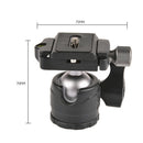 LC-28 Metal 360 Rotating Ball Head w/ 1/4 Quick Release Plate+Bubble Level A