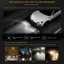 2x Car Led Headlights Headlight Bulbs Kit 4000lm Fog Lights Lamp