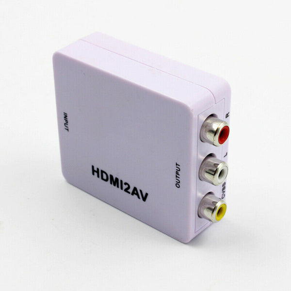 Composite AV CVBS 3RCA to HDMI Video Adapter Converter Up Scaler 720P 108 ZZI