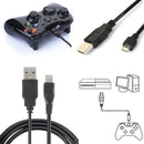 Black micro usb charging data cable cord for playstation 4 ps4 controller ME