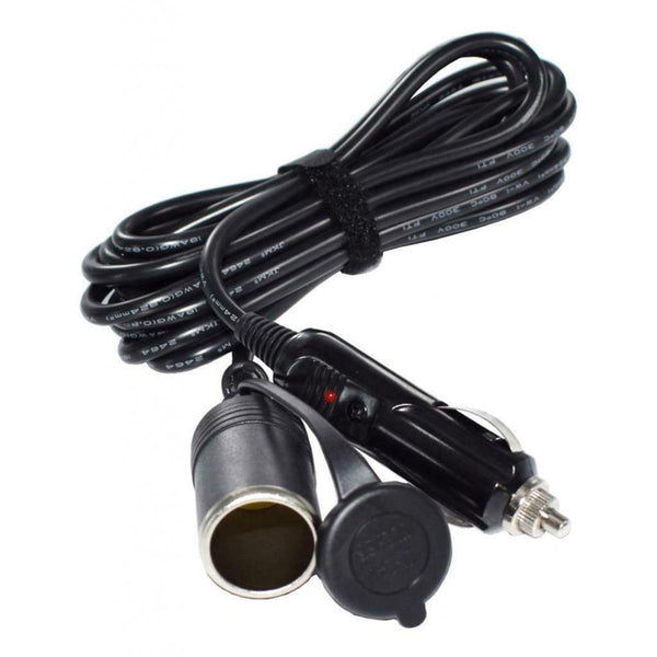 3.6m 12-24V Vehicle Cigarette Lighter Extension Power Wire Line Fused Plug