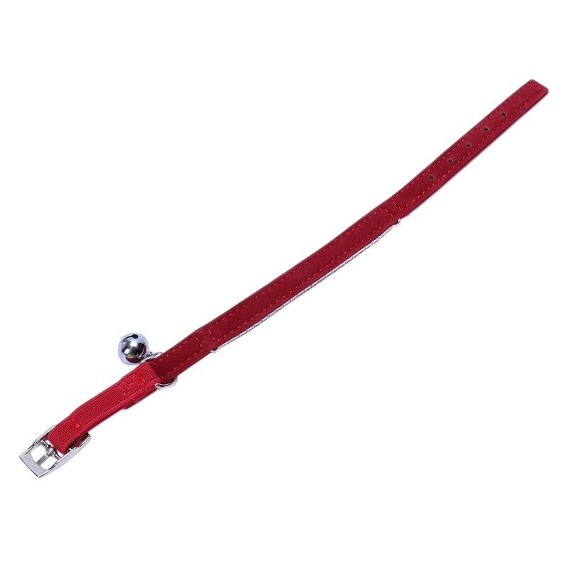 Collar Cat Baby Puppies Dog Safety Elastic Adjustable with Diamond Rhinesto