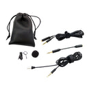 Microphone Pinzas Mini 3.5mm Jack For PC Cell Phone Pad Negro Soportes