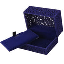 Hollow Engagement Wedding Jewelry Box Holder Display Gift Pendants Box Blue