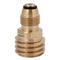 Converts Propane LP TANK POL Service Valve to QCC Outlet Brass Adapter