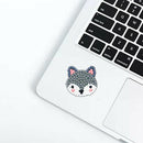 12pcs Colorful Animal Head Self-adhesive Rhinestone Painting Kit Stickers