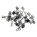 25pcs Hook Pin Spring Fixed Lock Fishing Hook for Soft Lure Bait Worm