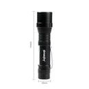Skywolfeye Zoomable T6+COB LED Flashlight USB Rechargeable 4 Modes Torch