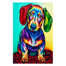 Colorful Dog 5D Diamond Painting Rhinestone Pictures Crystals Embroidery Kit