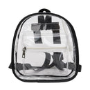 Women Satchel Backpacks School Bags Girls Clear Shoulder Bags (Transparent)