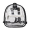 Women Satchel Backpacks School Bags Girls Clear Shoulder Bags (Transparent)