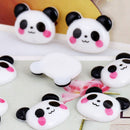 10X Black White Panda Cabochon Flatback Horse Hair Bow Center Craft Emb 3C