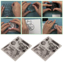 2X Clear TPR Rubber Stamp Cling Seal Scrapbooking Diary Card DIY Decor OVB