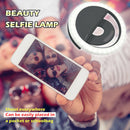 LED Selfie Ring Light Macro Flash Light for Mobile Phone Camera (Black)