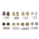 Black Round Metal Clasp Turn Lock for DIY Handbag Bag Purse Making Supplies