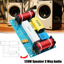 120W 3-Way HiFi Speaker Frequency Divider TweeterWoofer Crossover Filter