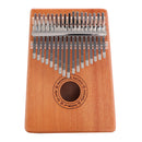 17-Key Thumb Finger Piano African Mbira Mahogany Wood Kalimba (Letter)