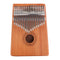 17-Key Thumb Finger Piano African Mbira Mahogany Wood Kalimba (Letter)