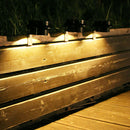 13LED Solar Energy Sink Lamp Pathway Street Lawn Lamp (Black Warm Light) A