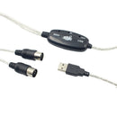 2m USB in-Out MIDI Interface Piano Keyboard Instrument to Computer PC/Laptop