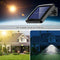 LED Solar Wall Light 3 Modes Waterproof Motion Sensor Lighting for Pathway A
