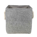 Foldable Cotton Linen Square Storage Basket Clothes Toys Sundries Container