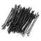 60 Pcs Metal Hair Clips Waved Bobby Salon Pins Grip Hairpins Barrette Black