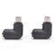 2PCS DC 5.5 x 2.1mm Female To Micro USB 5 Pin Male Right Angle Power Adapter  Z