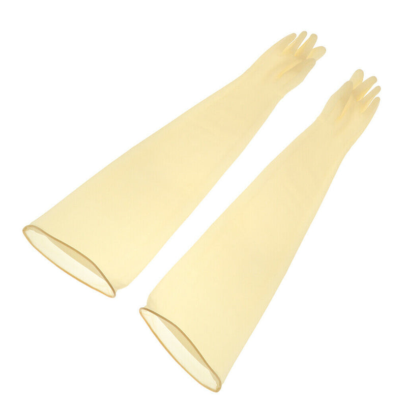 Chemical Houseware Gardening Agriculture Home Rubber Gloves Light Yellow