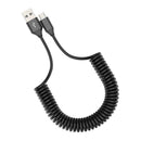 Micro Fast Car 3A USB Charger Adapter With 1.8M Spring Cable For Micro USB Phone