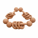 1 Pcs Wooden Teether Rattle Activity Gym Toys Wooden Blank Ring Teething ToyI2L2