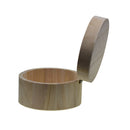 Unpainted Wooden Storage Box Case Round for Jewelry Small Gadgets Gift Wood DIY