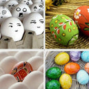 10Pcs Wooden Eggs Creative Diy Handmade Materials Graffiti Toys Kitchen Chi