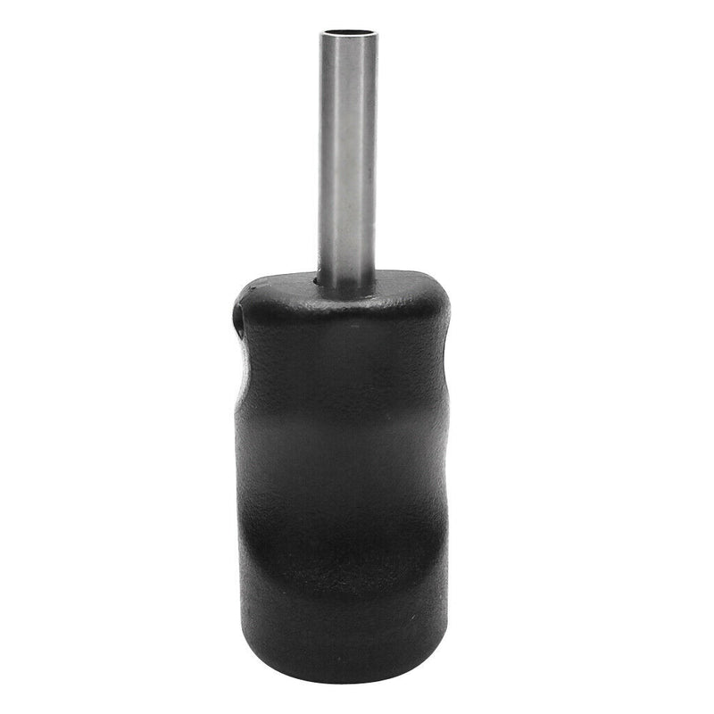 Plastic Steel Tattoo Machine Supply Handle Grips Tube With Back Stem Black