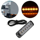 6LED Strobe Light Car Truck Light Emergency Hazard Warning Light Universal V4P2