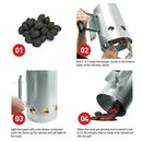 Grill Barbecue Bbq Galvanized Steel Chimney Lighter Basket Outdoor Cooking