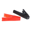 2pcs 90mm 100A Plastic Alligator Clips Car Battery Clamps Connecter Red & BlacLJ