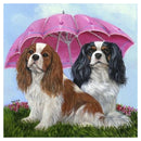 5D DIY Diamond Painting Umbrella Dogs Full Drill Animal Picture Embroidery