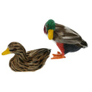 2pcs Lifelike Plastic Duck Statue Garden Sculpture Home Lawn Pond Ornament