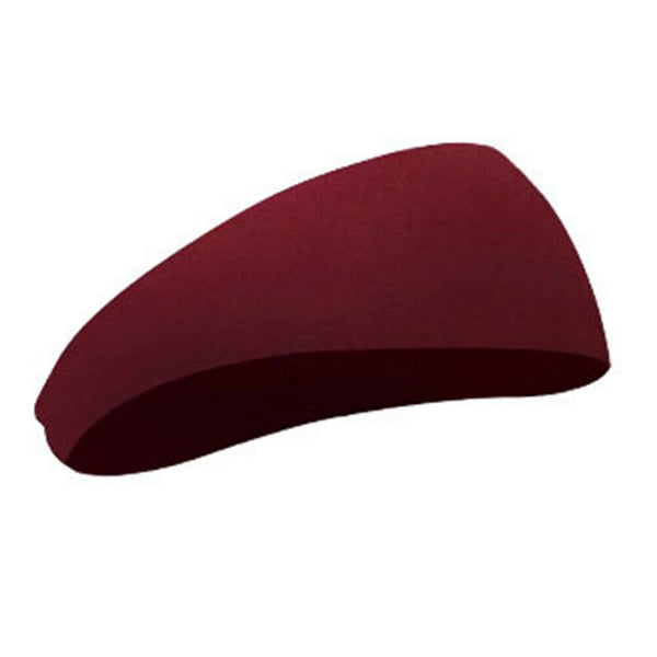 Absorbent Sport Head Sweatband Fitness Yoga Basketball Headband (Wine Red) A#S