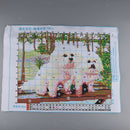 Stamped Dogs Dimensions Counted Cross Stitch Kits for Beginners Embroidery