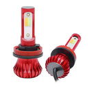 2pcs Car Motorcycle 3000K 6000K 8000K 4200LM COB LED Fog Lamp Tail Light Bulbs