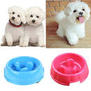 2x Pet Dog Puppy Slow Feed Feeder Food Water Bowl Dish Anti Gulp Stop Bloat