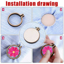10 Pack Mini Embroidery Hoop Ring Wooden Cross Stitch Frame For Hand DIY Crafts