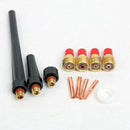 16 PCS Gas Lens Welding Torch Stubby Kit Tool For Tig Wp-9/20/25 Series 0.0 R6E7